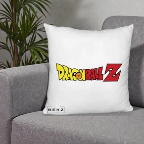 Perna Personalizata Dragon Ball Z Clasic, 40x40 cm, Alb Pufos, Husa Detasabila, Perna Inclusa, BEKZ®