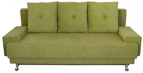 Canapea extensibila Roma Lux Green 205x90x86 cm, cu lada de depozitare
