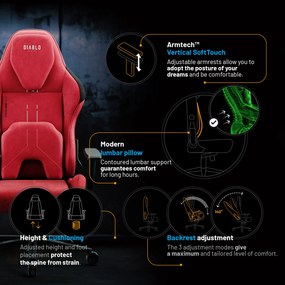 Scaun Gaming Diablo X.One Prime Bloody Mary Normal Size