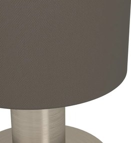 Eglo 31842 - Lampă de masă MONTETTO 1xE14/40W/230V maro/crom mat