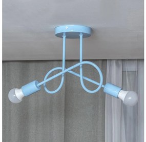 Lustru aplicat OXFORD, 2xE27/15W/230V, albastru