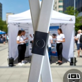 Cort tip foarfecă 2×3 m din aluminiu fără pereți | Montare rapidă și cadru ușor, rezistent - fara 3 pereti - Bej