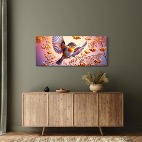 Tablou - Pasăre cu scoruș (120x50 cm)