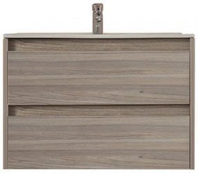 Mobilier de baie inferior Porto 80 cu lavoar în culoarea ulmului rauna