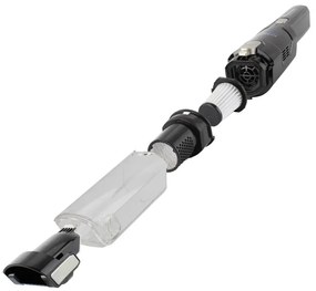 Aspirator portabil TurboTronic TT-LUX500, Li-Ion 2600 mAh, 90W, 12kPA, 150ml, Autonomie pana la 12 min, HEPA, 2 viteze, Negru