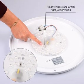 Plafonieră LED BRUNO LED/24W/230V 437mm 3000/4500/6000K Globo 41764-24