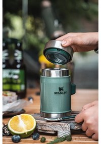 Termos verde pentru mâncare din oțel inoxidabil 400 ml Legendary Classic Hammer Tone Green – Stanley