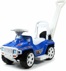 Masinuta copii si bebe NOVOKIDS™ My first SUV Car XXL , Lungime 85 cm, Maner de impins pentru parinti detasabil, Functie trotineta fara pedale,