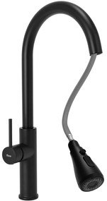 Baterie de bucătărie Rea Nest black mat