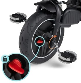 KINDERKRAFT select - Tricicletă 5în1 SPINSTEP pentru copii, gri