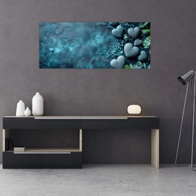 Tablou - Pietre în formă de inimă (120x50 cm)