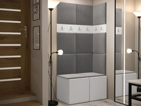 Mobilier hol Tovenaz I (Alb + Gri) . 1104763