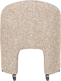 Scaun de birou bej tapițat Cordo – WOOOD