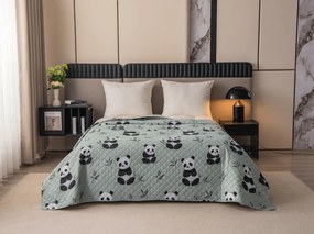 Cuvertura de pat PANDA RELAX verde Dimensiune: 170 x 210 cm