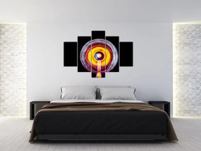 Tablou cu lumini în cerc (150x105 cm)