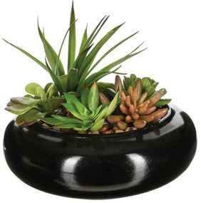 Plante artificiale, Ø 20 cm, o compoziție de plante suculente