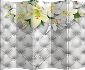 Paravan - Flori de crin (210x170 cm)