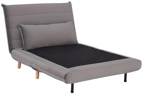 Fotoliu extensibil Culoare Gri, SPIKE VELVET