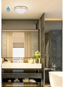 Plafonieră gri cu abajur din sticlă ø 32 cm Roda – Candellux Lighting