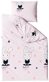 Lenjerie de pat pentru copii Culoare roz, SWEET LOVE