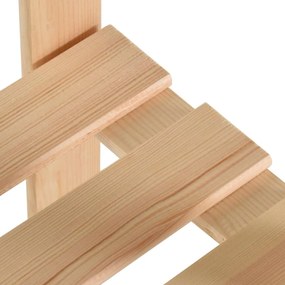 Raft depozitare 5 niveluri, 80x28,5x170 cm, lemn masiv de pin 80 x 28.5 x 170 cm, 1