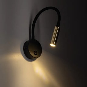 Lampă de perete LAGOS 1xG9/3W/230V negru/auriu