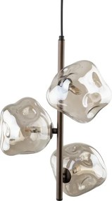 Brilagi - Lustră suspendată pe cablu VULCANO 3xG9/8W/230V bronz/bej fumuriu