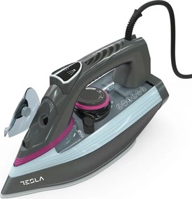 La mâna a doua: Fier de călcat Tesla IR400GP, 3100 W, Placă ceramică, Abur 135 g/min, 380 ml, Autocurățare, Gri