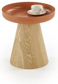 Masuta de cafea Gina natur/cinnamon ø40/h42 cm