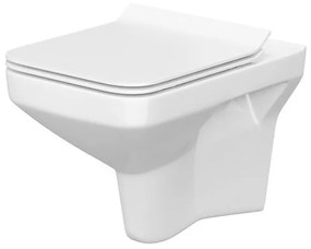 Set vas WC suspendat Cersanit, Como New, Rimless cu capac Soft-Close si Easy Off