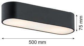 Plafonieră Argon 6000 TONI 3xE27/15W/230V neagră