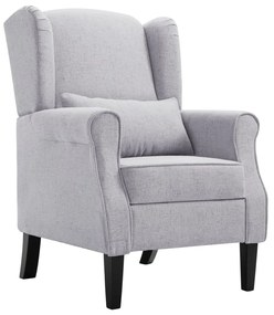 Fotoliu, gri deschis, material textil