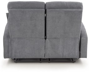 Canapea recliner Oslo 2 stofa gri inchis H100 cm