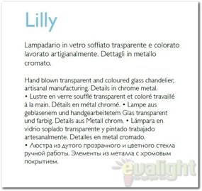 Aplica de perete LILLY AP2 rosso 73446