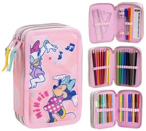Disney Minnie Music penar echipat cu 3 compartimente