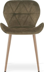 Scaun de masa MANGO VELVET, maro