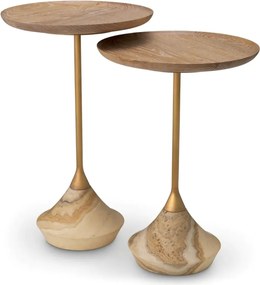 Set de 2 masute design LUX Onyx, Lemn, Puglia, 119346 HZ