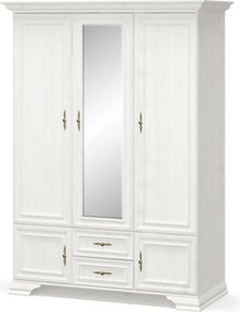 Dulap 5 usi IRYS, pin alb anderson, PAL laminat, 145x62x212 cm