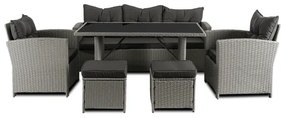 JAKS Mobilier ratan gri Colorado