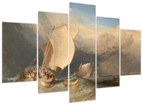 Tablou - William Turner, Fishing Boats with Hucksters Bargaining for Fish, reproducere (150x105 cm)