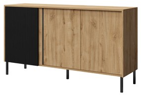 Dulap Munkki 2 (stejar + negru). 1087317
