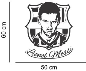 Sticker perete Silueta Lionel Messi