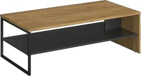 Masuta cafea SANTES, stejar auriu/gri antracit, PAL, 120x60x40 cm