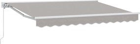 vidaXL Copertină retractabilă manuală Gri deschis 3 x 2,5 m
