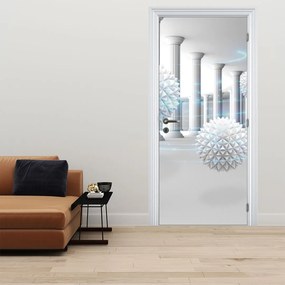 Fototapet pentru ușă - Abstract în stil antic (95x205cm)