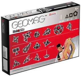 Geomag set magnetic 68 piese Black  White, 012