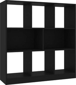 vidaXL Bibliotecă, negru, 97,5x29,5x100 cm, lemn prelucrat