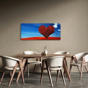 Tablou - Inimă din copac (120x50 cm)