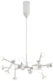 Lustra LED design modern ADN alb Medium