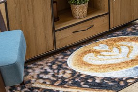 ANDRE 33210 covor lavabil Cafea bucatarie, anti-alunecare - maro